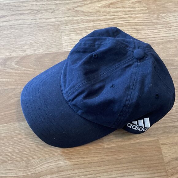 Adidas Golf Cap Mens OSFA Blue Adjustable Hat 100% Cotton - Picture 3 of 10